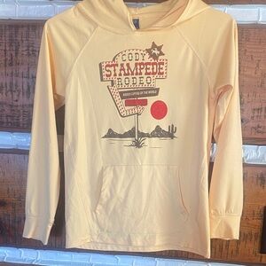 Kids Yellow commemorative Cody Night Rodeo Hoodie